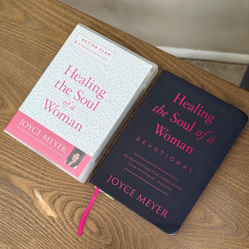 Joyce Meyer Healing the Soul of a Woman Book Set - Pink and Black